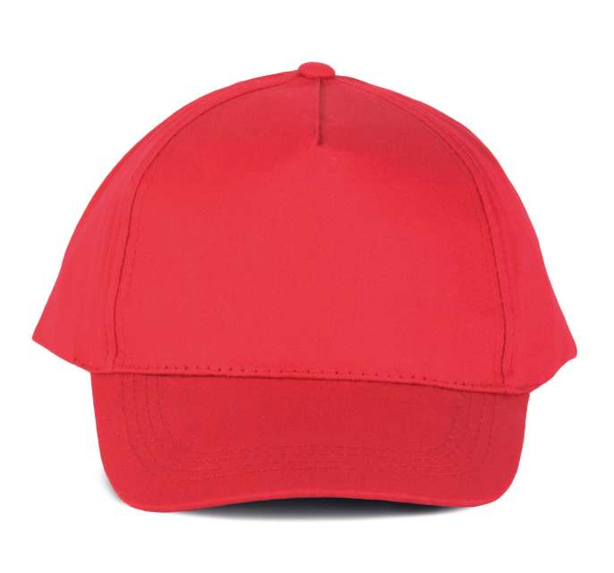 K-up Cotton Cap - 5 Panels - K-up Cotton Cap - 5 Panels - Cherry Red