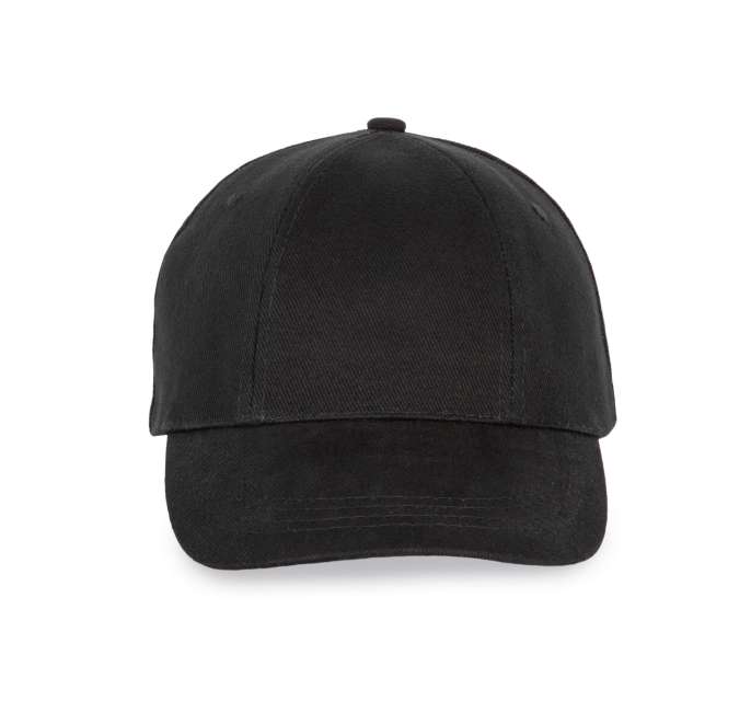 K-up 6 Panels Easy-print Cap - black