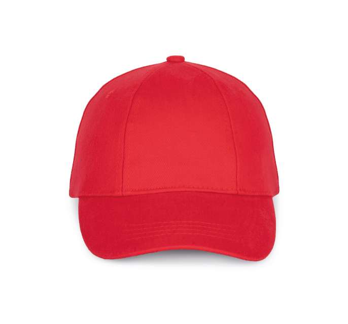 K-up 6 Panels Easy-print Cap - red