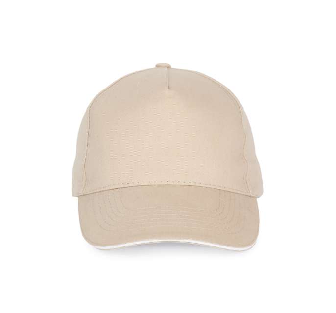 K-up Sandwich Peak Cap - 5 Panels - hnedá