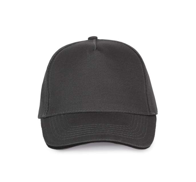 K-up Sandwich Peak Cap - 5 Panels - K-up Sandwich Peak Cap - 5 Panels - Charcoal