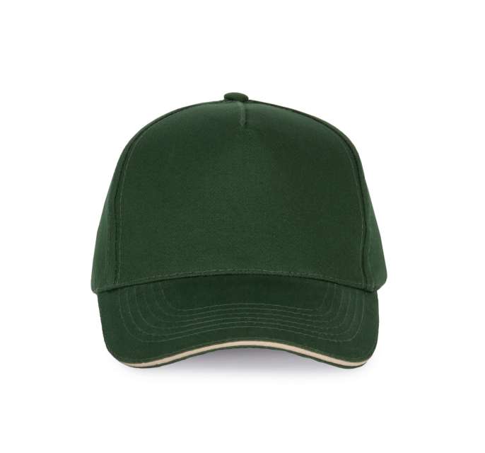 K-up Sandwich Peak Cap - 5 Panels - zelená