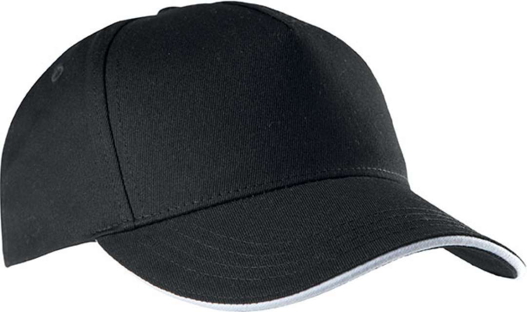 K-up Sandwich Peak Cap - 5 Panels - čierna