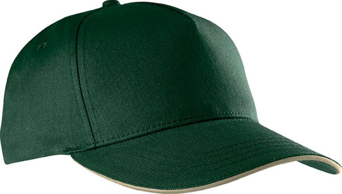 K-up Sandwich Peak Cap - 5 Panels - zelená