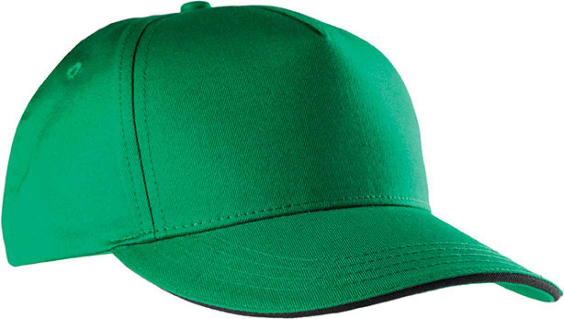 K-up Sandwich Peak Cap - 5 Panels - Grün