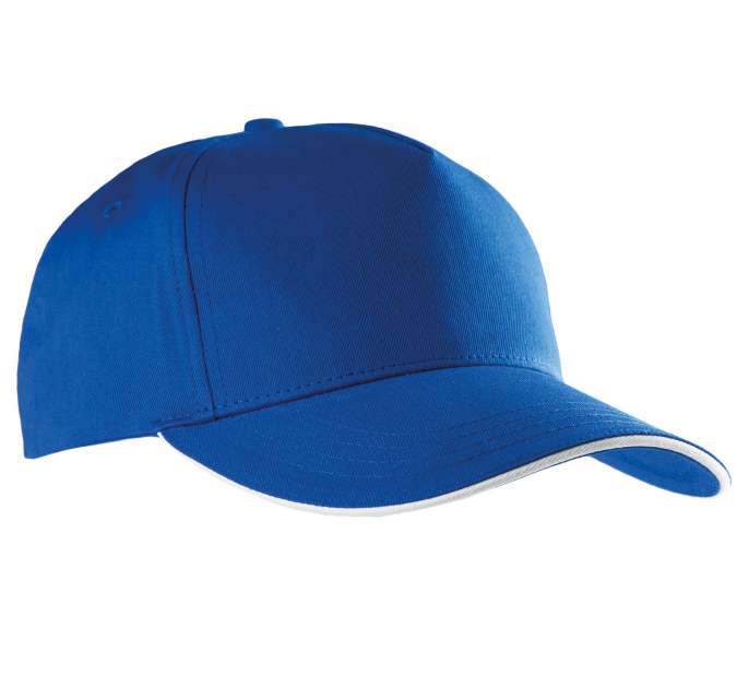 K-up Sandwich Peak Cap - 5 Panels - modrá