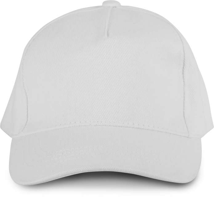 K-up Okeotex Certified 5 Panels Cap - K-up Okeotex Certified 5 Panels Cap - White