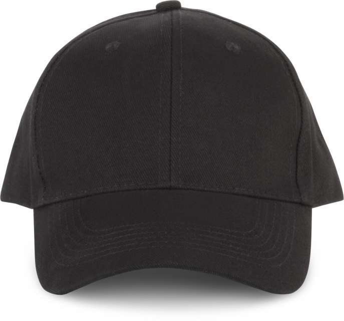 K-up 6 Panels Organic Cotton Cap - black