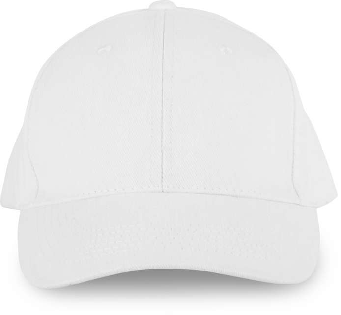 K-up 6 Panels Organic Cotton Cap - biela