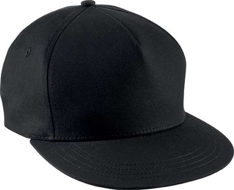 K-up Snapback Cap - 5 Panels - schwarz