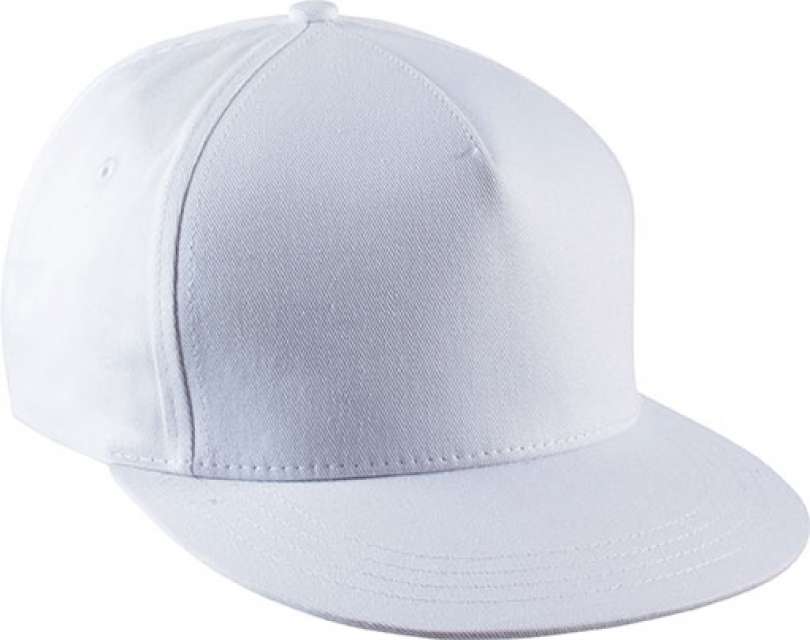 K-up Snapback Cap - 5 Panels - Weiß 