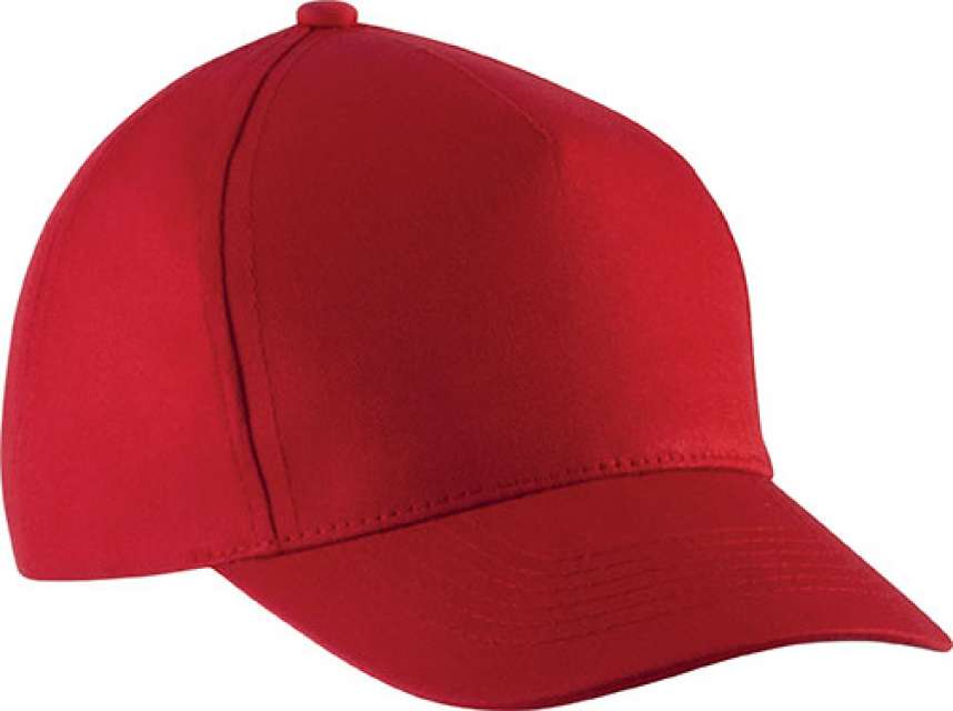 K-up Kids' Cotton Cap - 5 Panels - červená