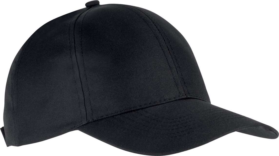 K-up Polyester Cap - 6 Panels - čierna