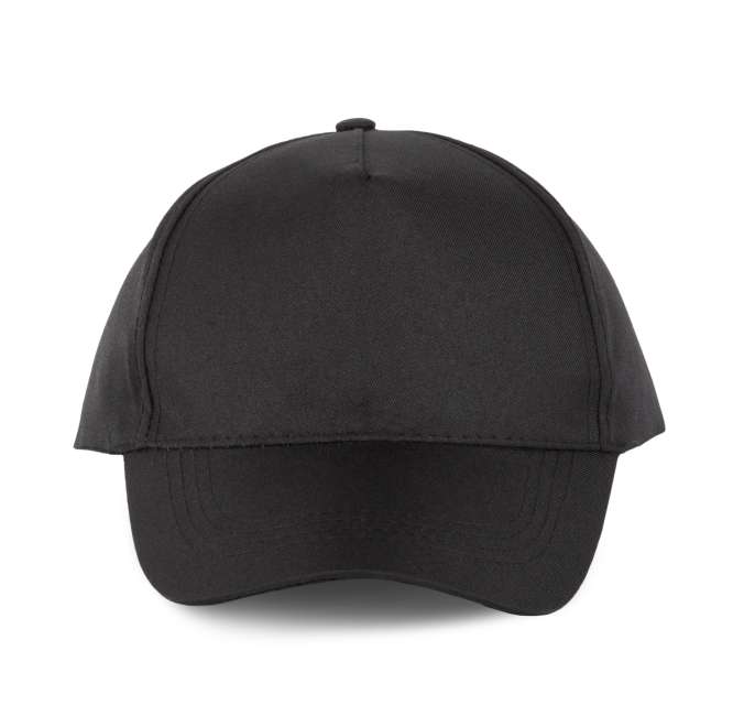 K-up Polyester Cap - 5 Panels - černá