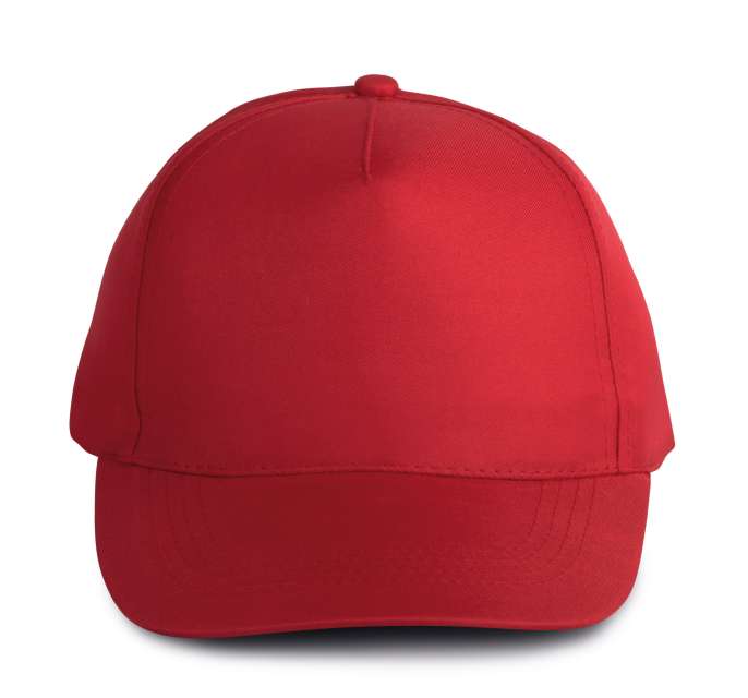 K-up Polyester Cap - 5 Panels - červená