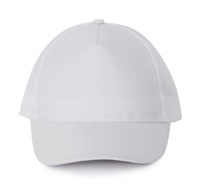 K-up Polyester Cap - 5 Panels - biela