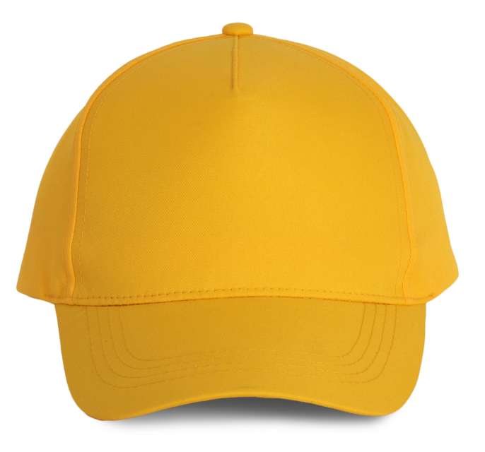 K-up Polyester Cap - 5 Panels - Gelb