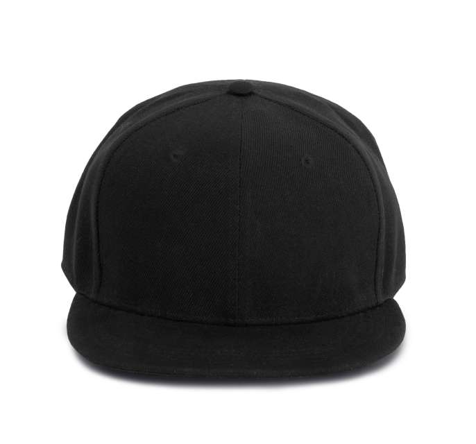 K-up Snapback Cap - 6 Panels - black