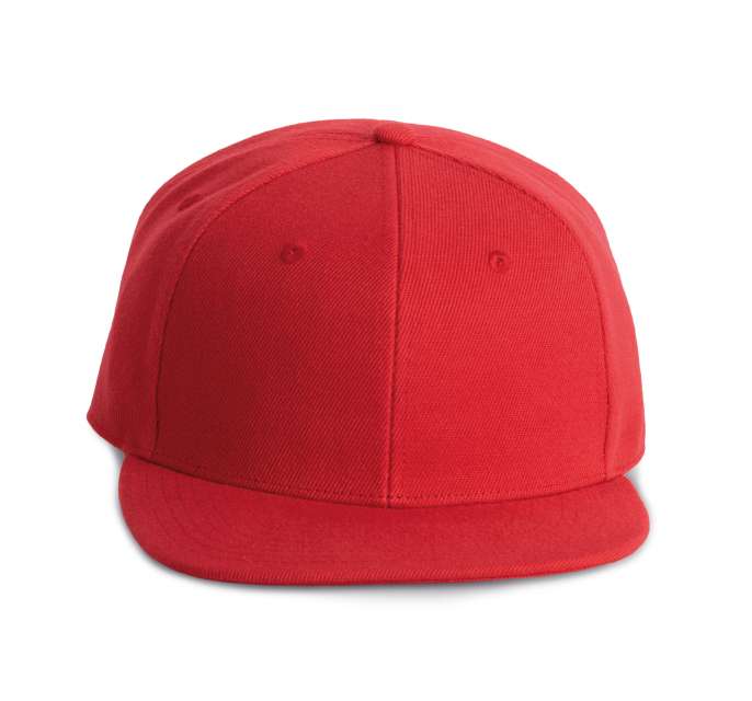 K-up Snapback Cap - 6 Panels - red