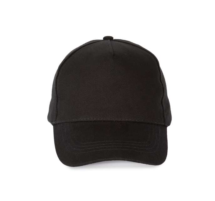 K-up Heavy Cotton Cap - 5 Panels - schwarz