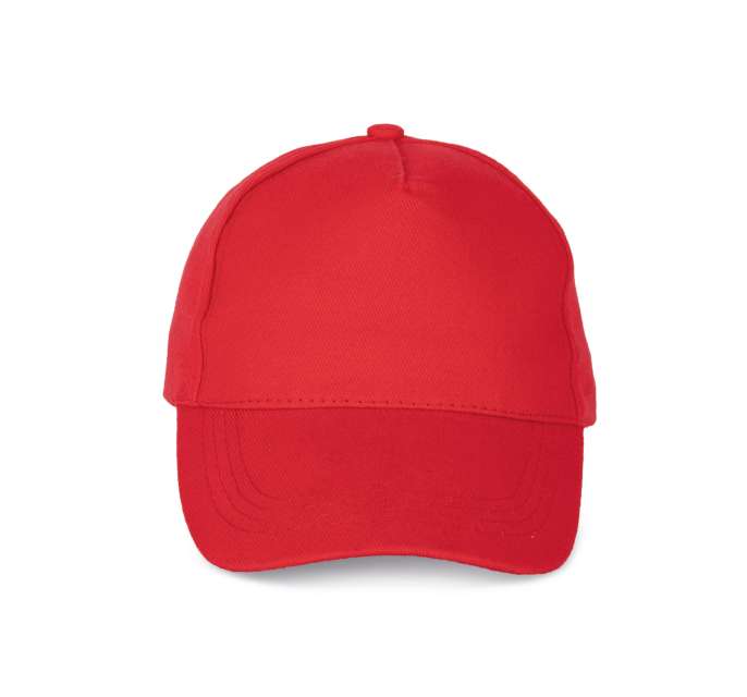 K-up Heavy Cotton Cap - 5 Panels - K-up Heavy Cotton Cap - 5 Panels - Cherry Red