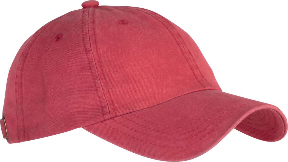 K-up 6 Panels Vintage Cap - red