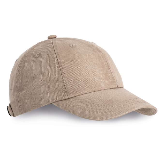 K-up 6 Panels Vintage Cap - hnedá