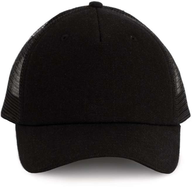 K-up Trucker Cap - 5 Panels - čierna