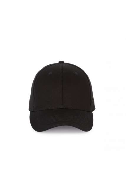 K-up Cap With Contrasting Sandwich Peak - 6 panels - black