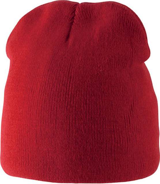 K-up Fleece Lined Beanie - červená