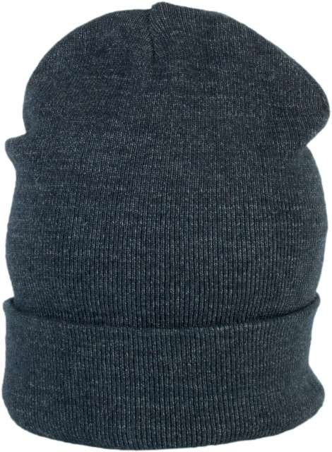 K-up Beanie With Turn-up - blau