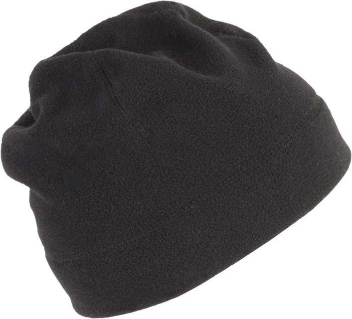 K-up Polar Fleece Beanie - schwarz