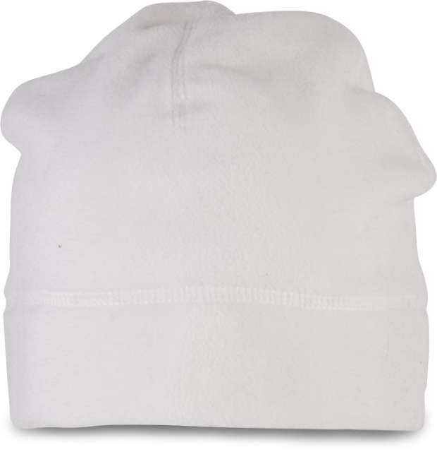 K-up Polar Fleece Beanie - biela