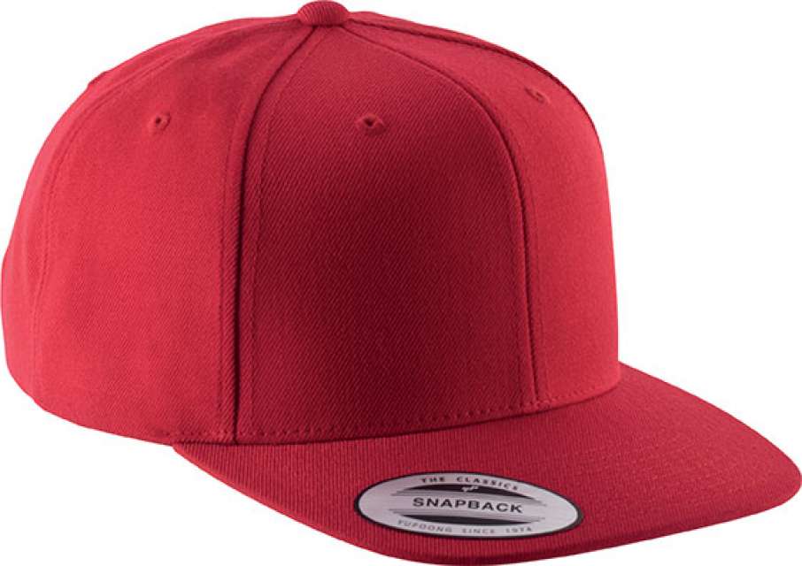 K-up Flat Peak Cap - 6 Panels - Rot