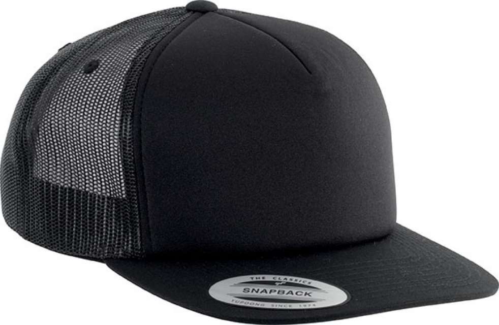 K-up Classic Trucker Cap - 5 Panels - čierna