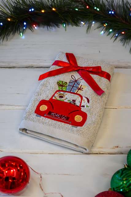 Olima Olima Christmas Towel - Christmas Shopping - Bräune