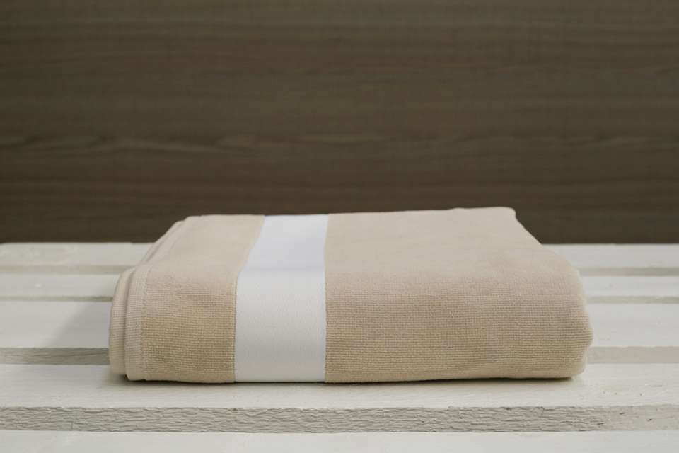 Olima Velour Beach Towel - Olima Velour Beach Towel - Sand