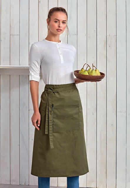 Premier 'colours Collection’ Bar Apron With Pocket - šedá