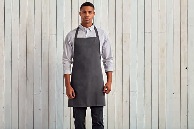 Premier 'essential' Bib Apron - modrá