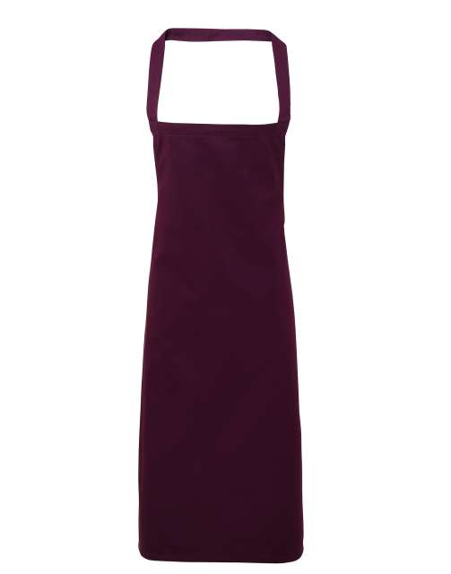 Premier 100% Cotton Bib Apron - red