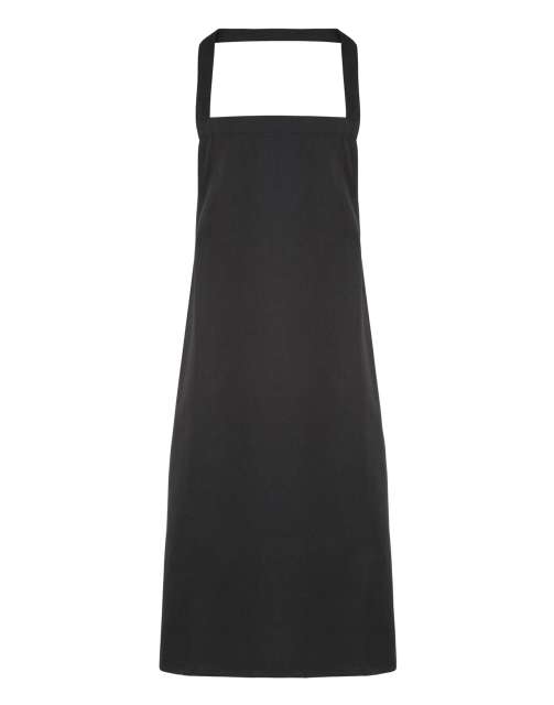 Premier 100% Cotton Bib Apron - Premier 100% Cotton Bib Apron - Black