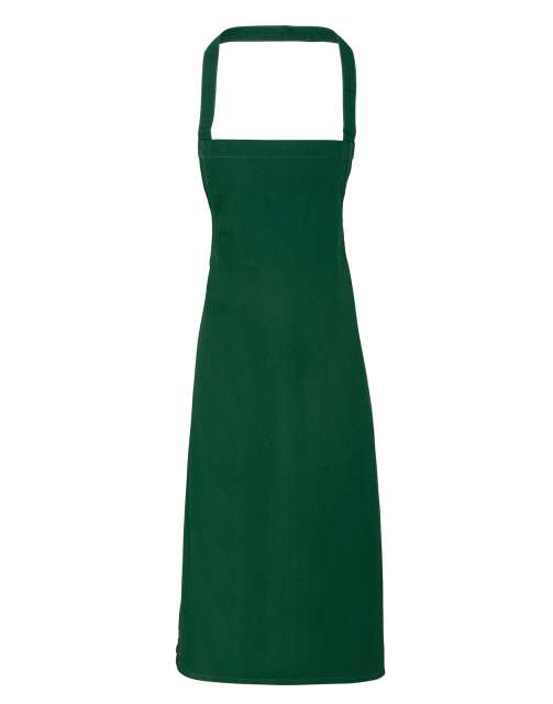 Premier 100% Cotton Bib Apron - Premier 100% Cotton Bib Apron - Forest Green