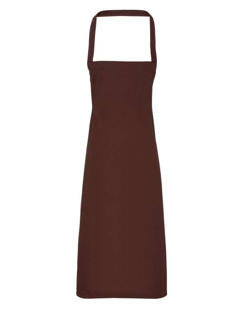 Premier 100% Cotton Bib Apron - brown