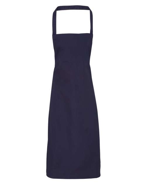 Premier 100% Cotton Bib Apron - Premier 100% Cotton Bib Apron - Navy