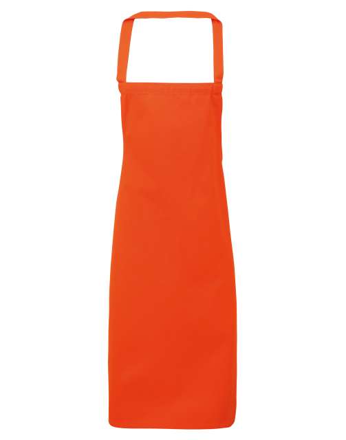 Premier 100% Cotton Bib Apron - Orange