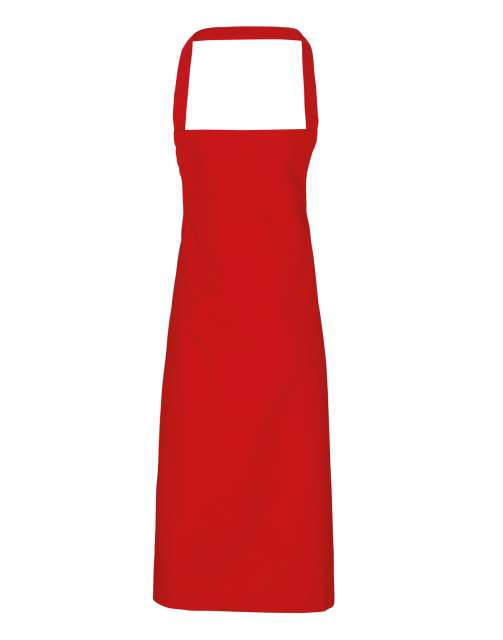 Premier 100% Cotton Bib Apron - Premier 100% Cotton Bib Apron - Cherry Red