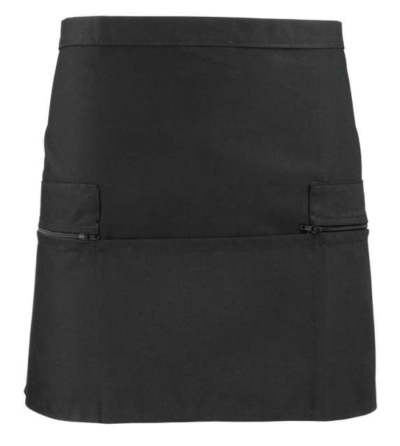 Premier Zip Pocket Waist Apron - černá