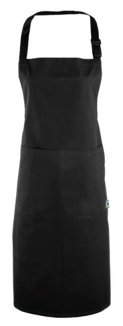 Premier Fairtrade Sustainable Bib Apron - schwarz