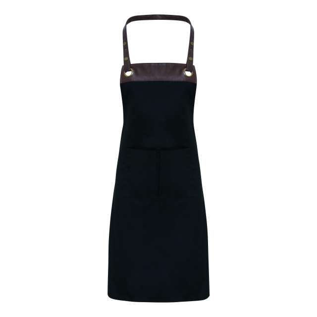 Premier 'espresso' Bib Apron - černá