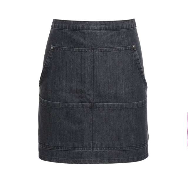 Premier Jeans Stitch Denim Waist Apron - šedá